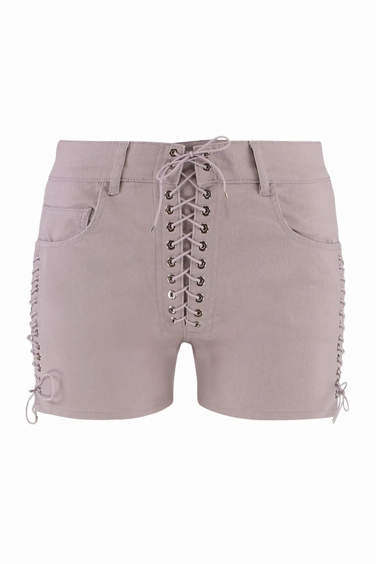 Lace-Up Stretch Cotton Shorts by Ludovic De Saint Sernin