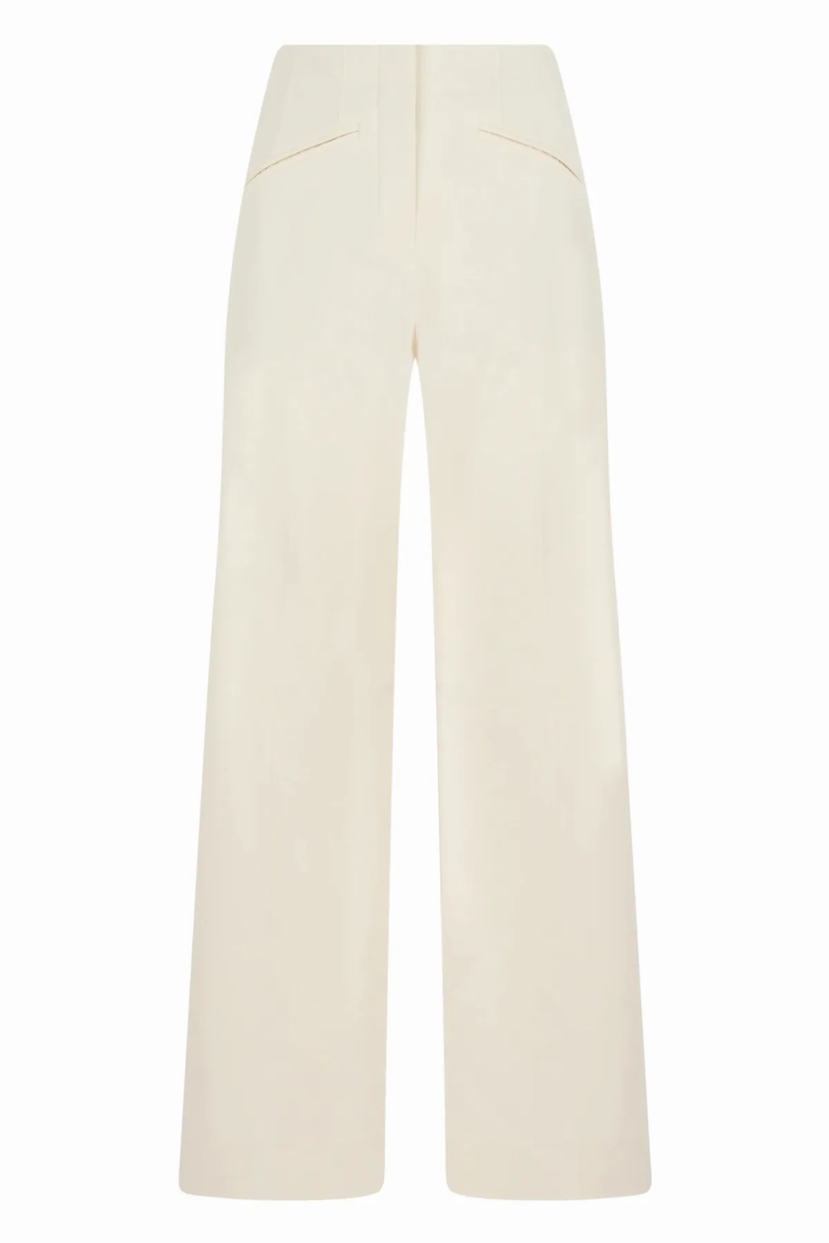 Wide-Leg Cotton-Viscose Blend Trousers by Veronica Beard