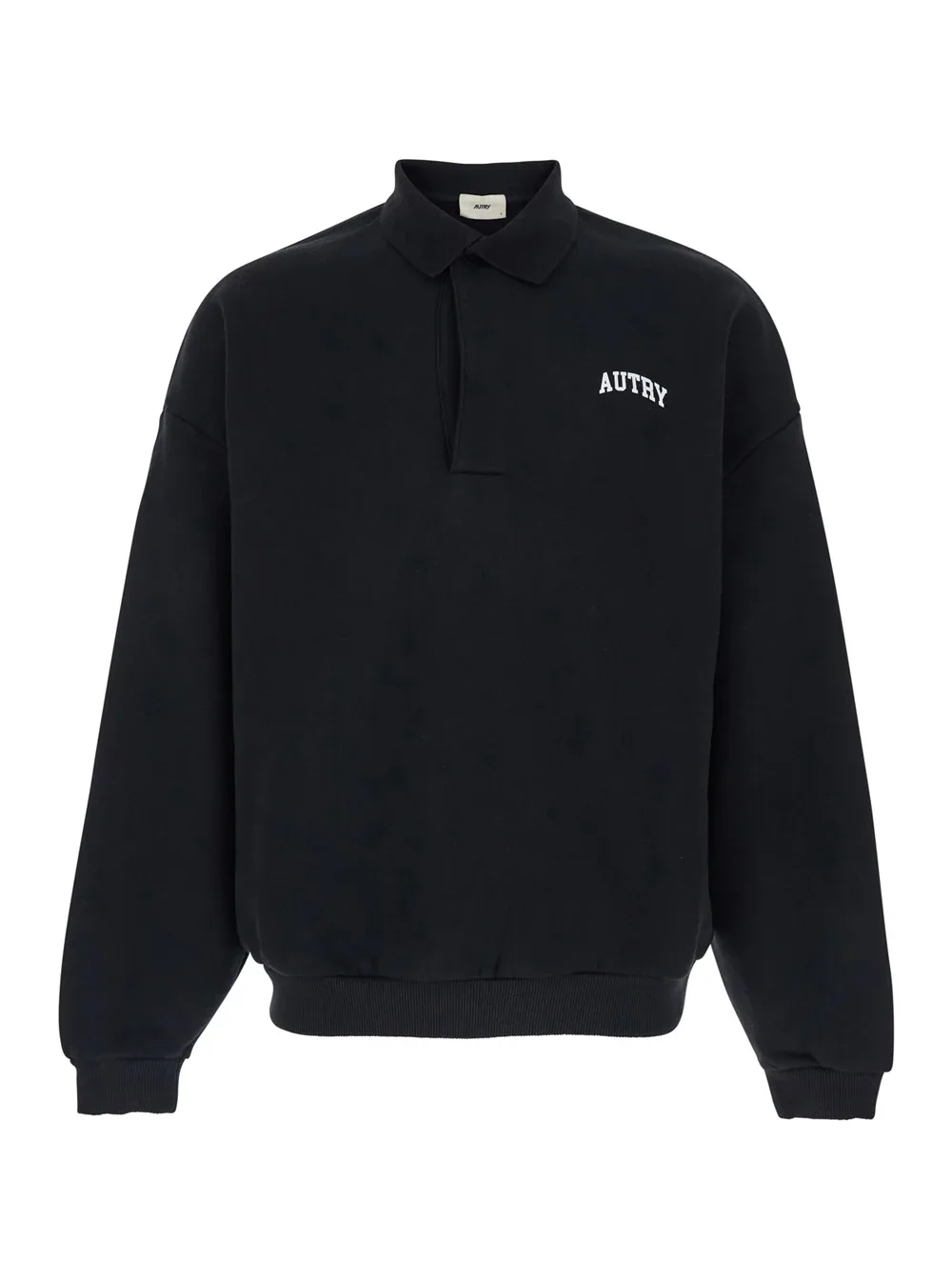 Polo Collar Cotton Sweatshirt by Autry