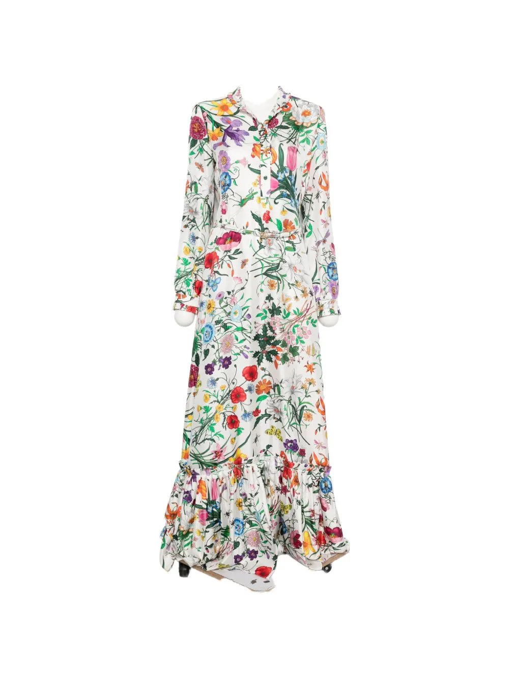 Printed Silk Dress by Gucci