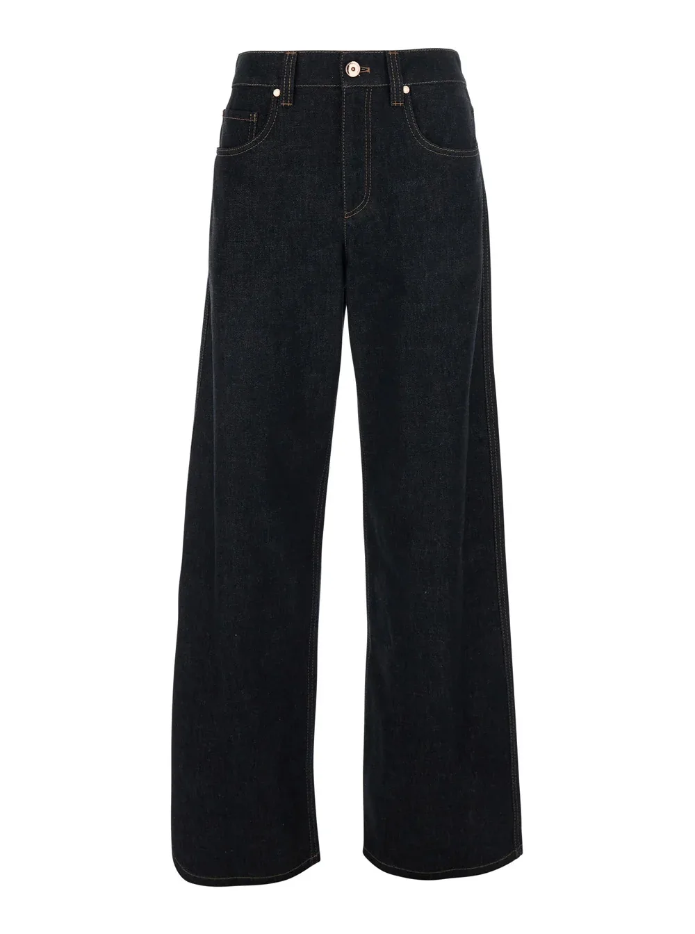 Regular-Fit Black Denim Jeans