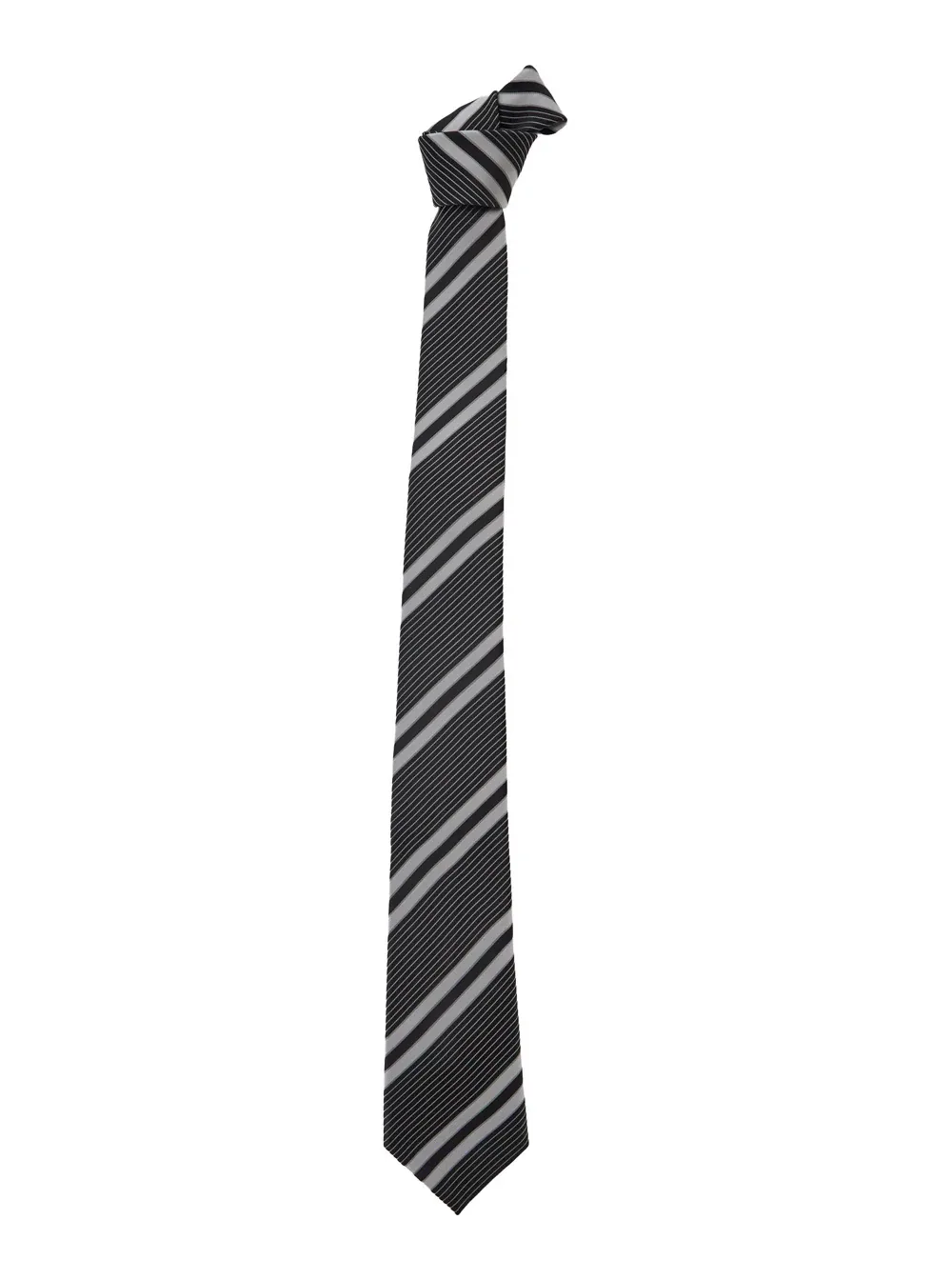 Graphic Striped Silk Necktie by Saint Laurent