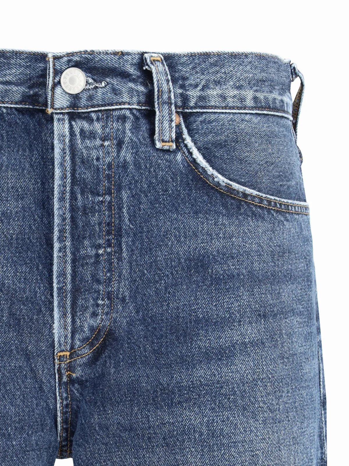 Cotton Straight-Leg Jeans