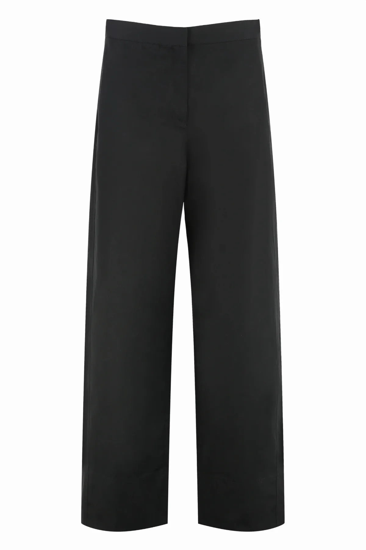 Wide-Leg Organic Cotton Trousers by Toteme