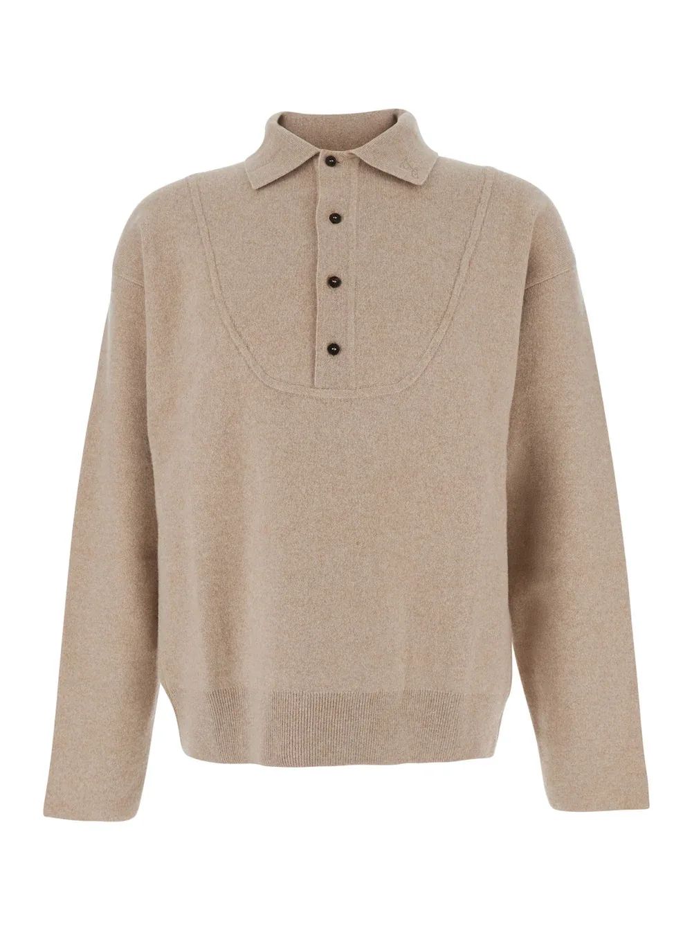 Wool Polo-Collar Sweater by Jacquemus