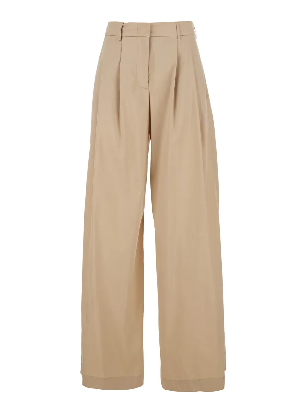 Wide-Leg Cotton Trousers by Leplain