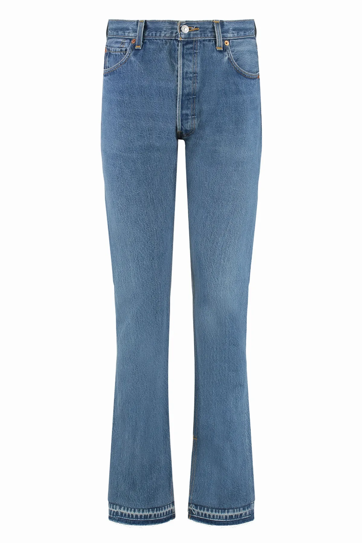 High-Rise Skinny-Fit Cotton Jeans by Re/Done
