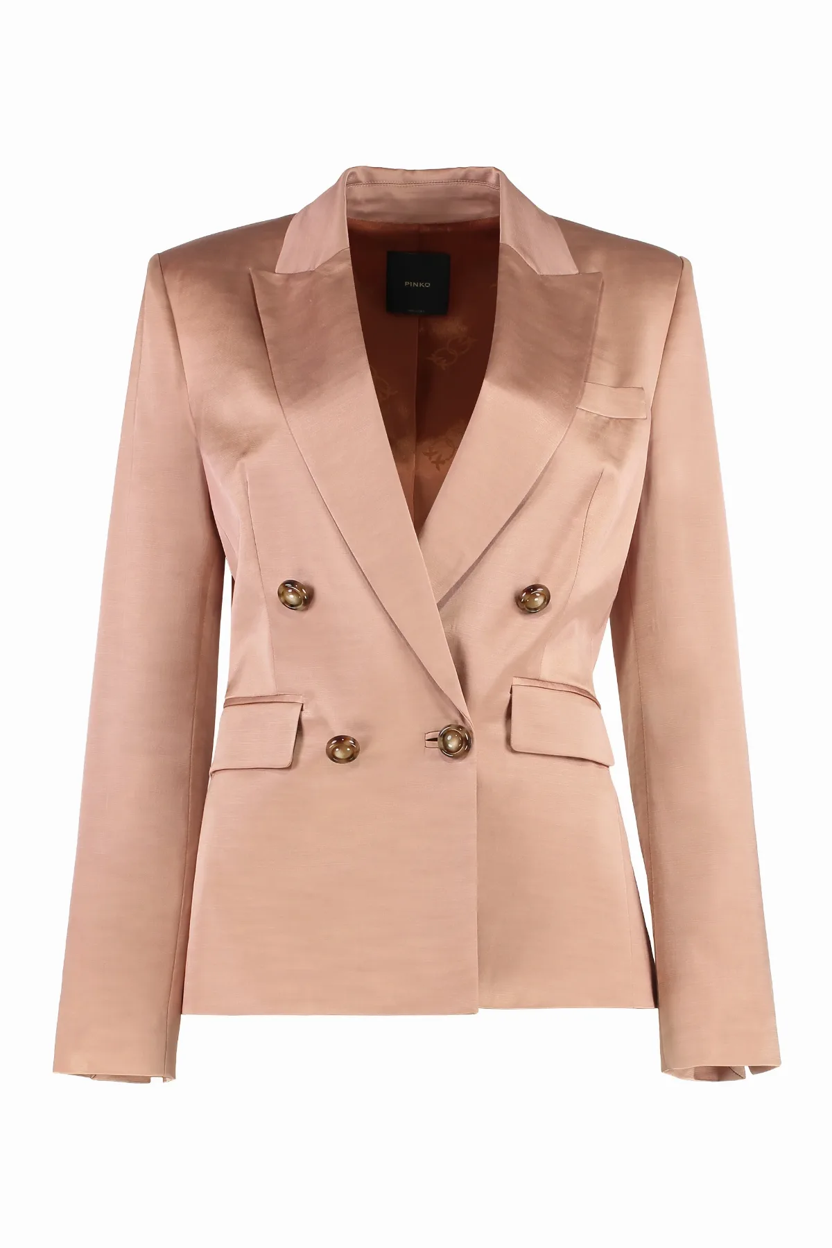 Double-Breasted Satin Blazer by pinko