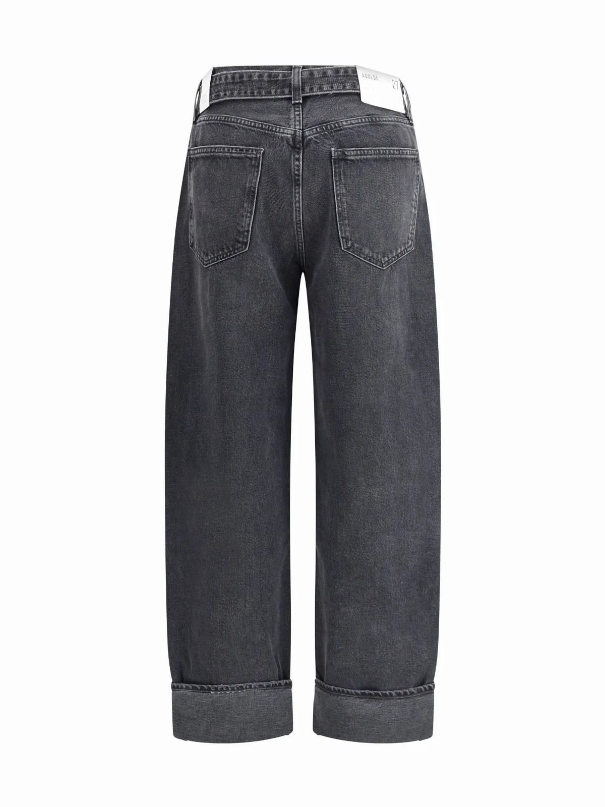 Wide-Tapered Cuffed Jeans by Agolde