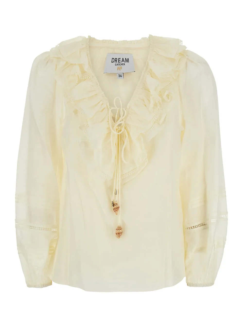 Dream Catcher Ruffled V-Neck Blouse by Dream Catcher