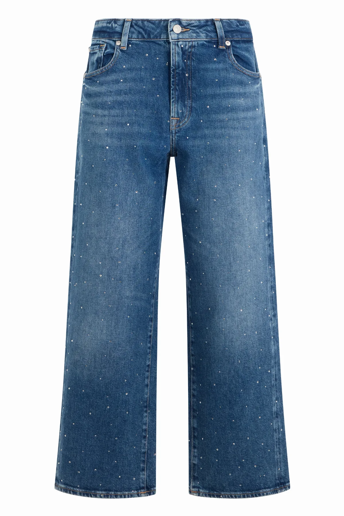 Rhinestone-Embellished Denim Jeans by 7 For All Mankind