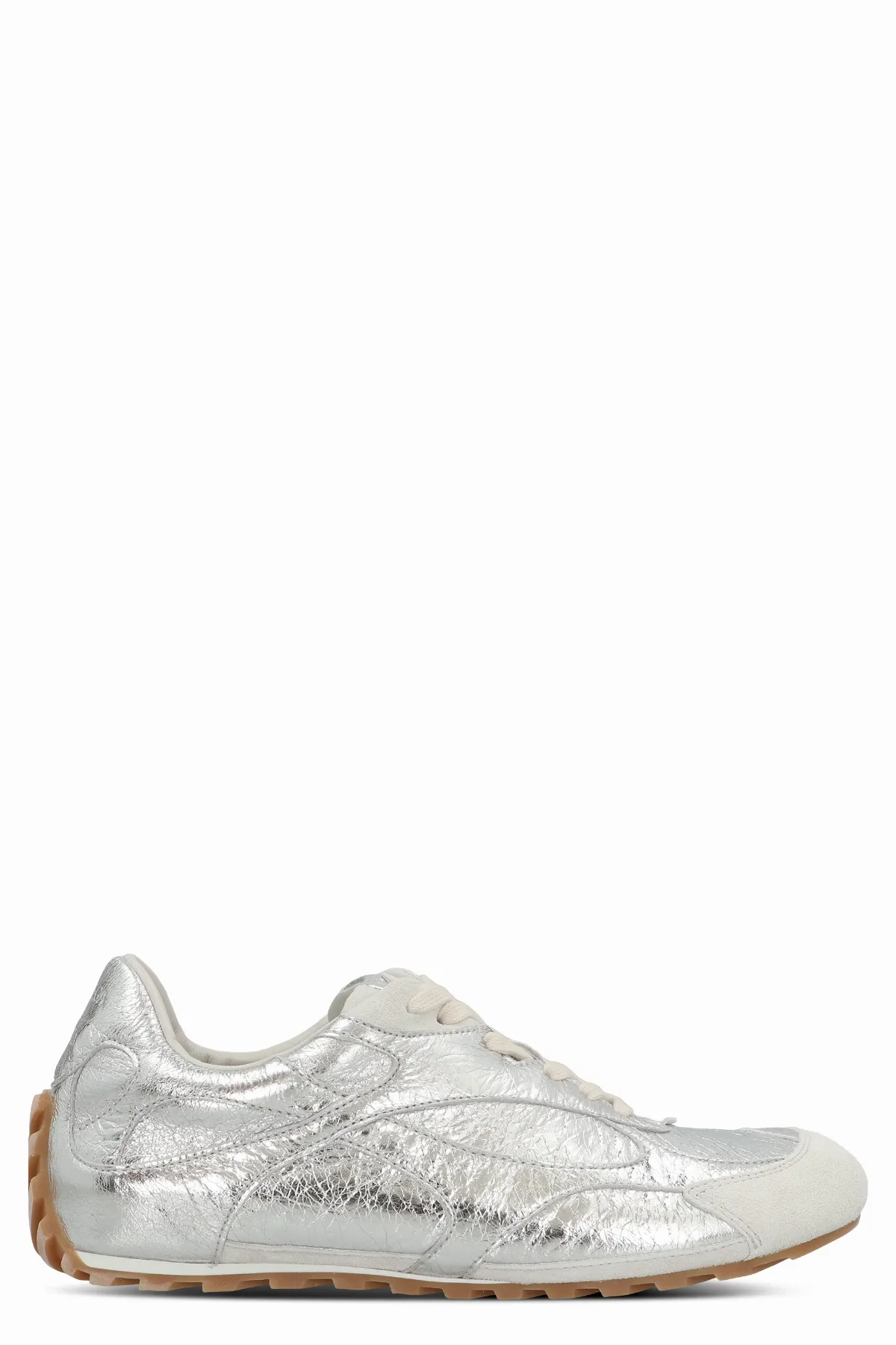 Laminated Leather Low-Top Sneaker by Bottega Veneta