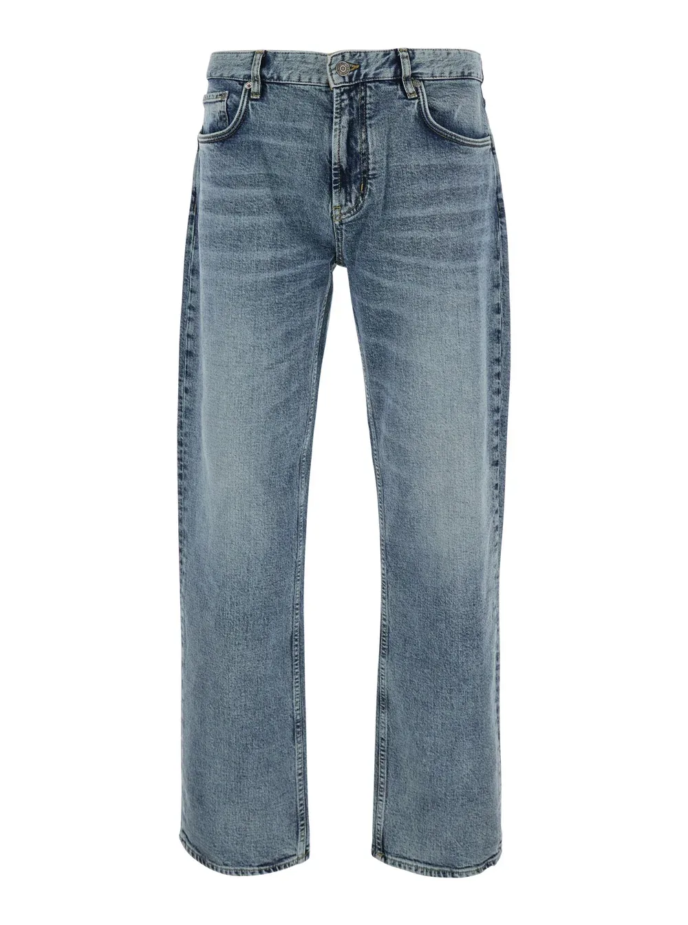 Straight-Leg Cotton Jeans by Emporio Armani