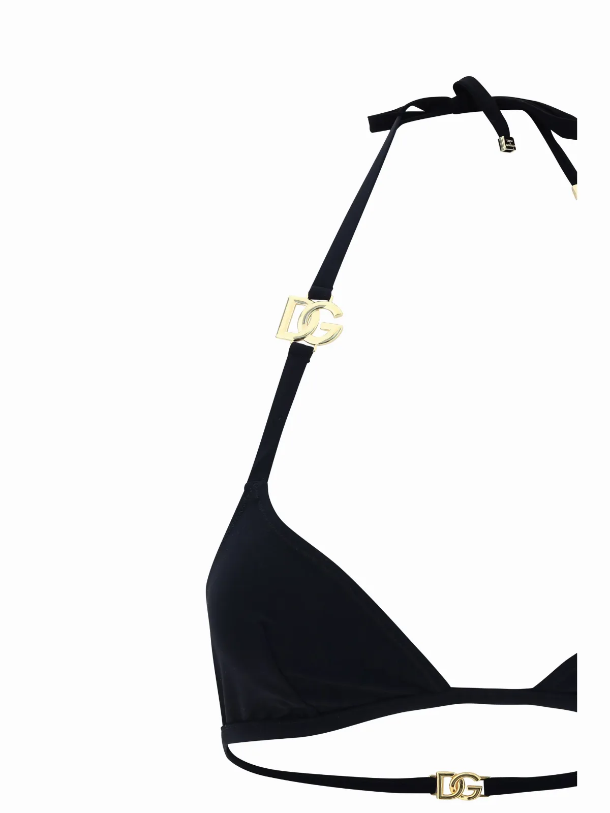 Logo-Plaque Triangle Top Bikini by Dolce & Gabbana