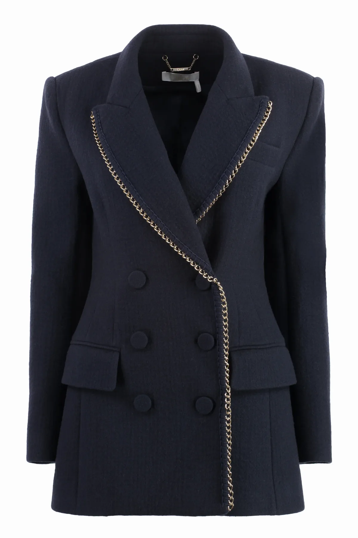 Chain-Trimmed Virgin Wool Blazer by Chloé