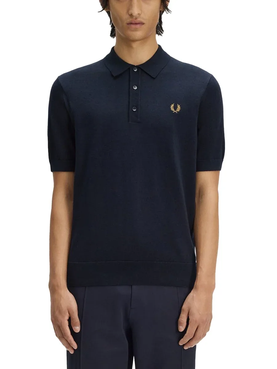 Cotton Knit Polo Shirt