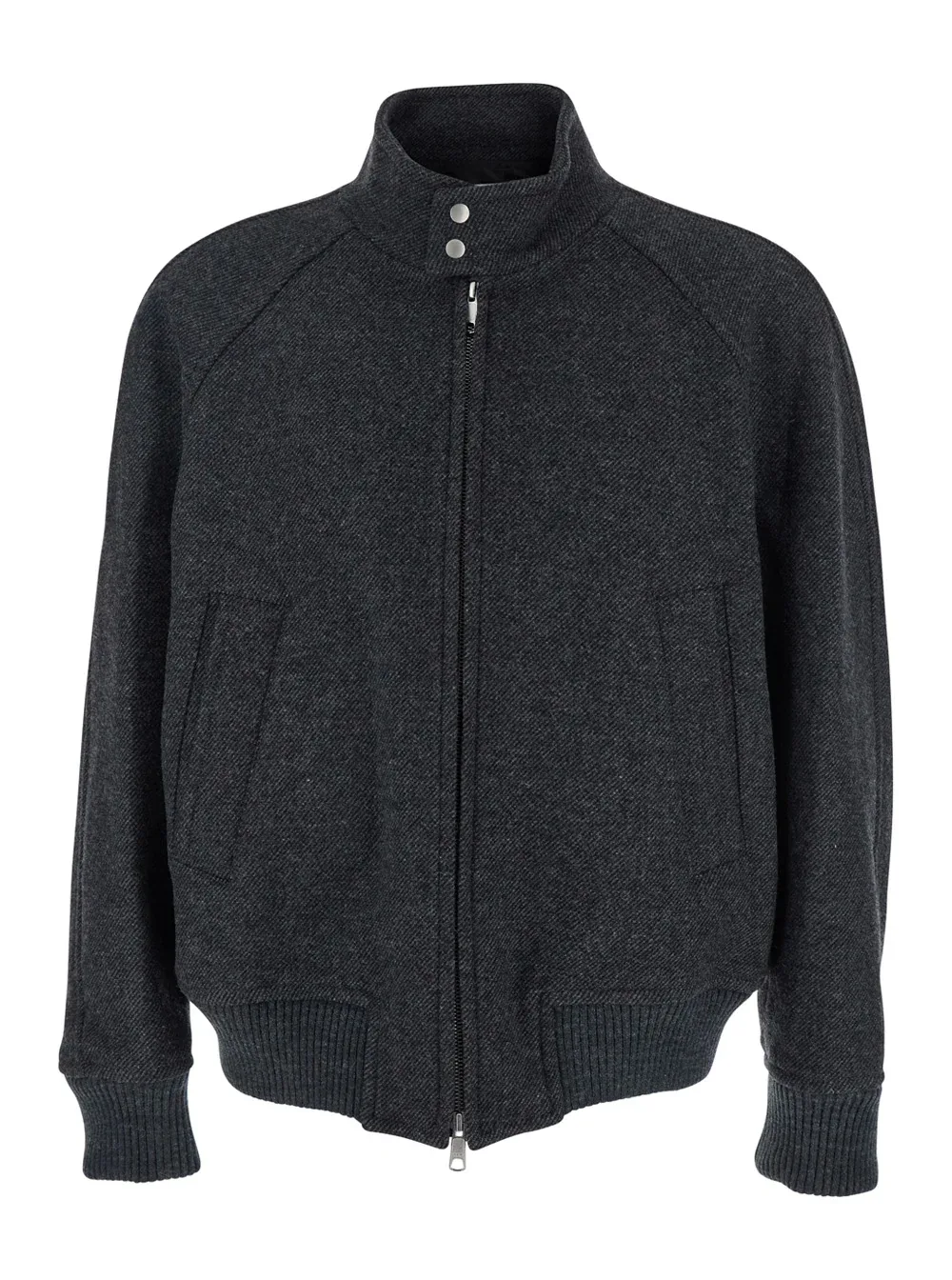 Wool Blend Zip Jacket by After Pray