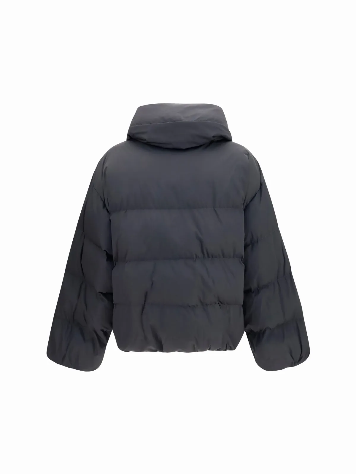 Quilted High-Neck Viscose Down Jacket by Balmain