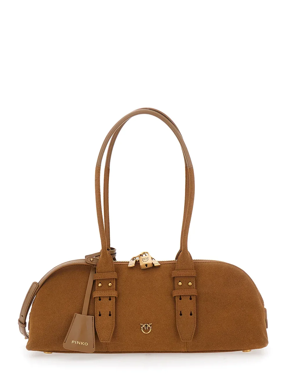 Suede Bowling Shoulder Bag by pinko