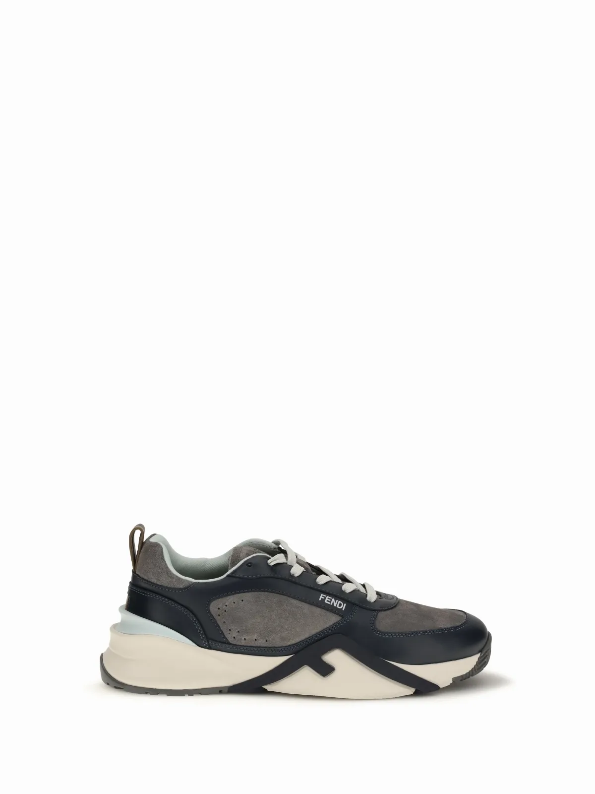 Calf Leather Colorblock Sneaker by Fendi