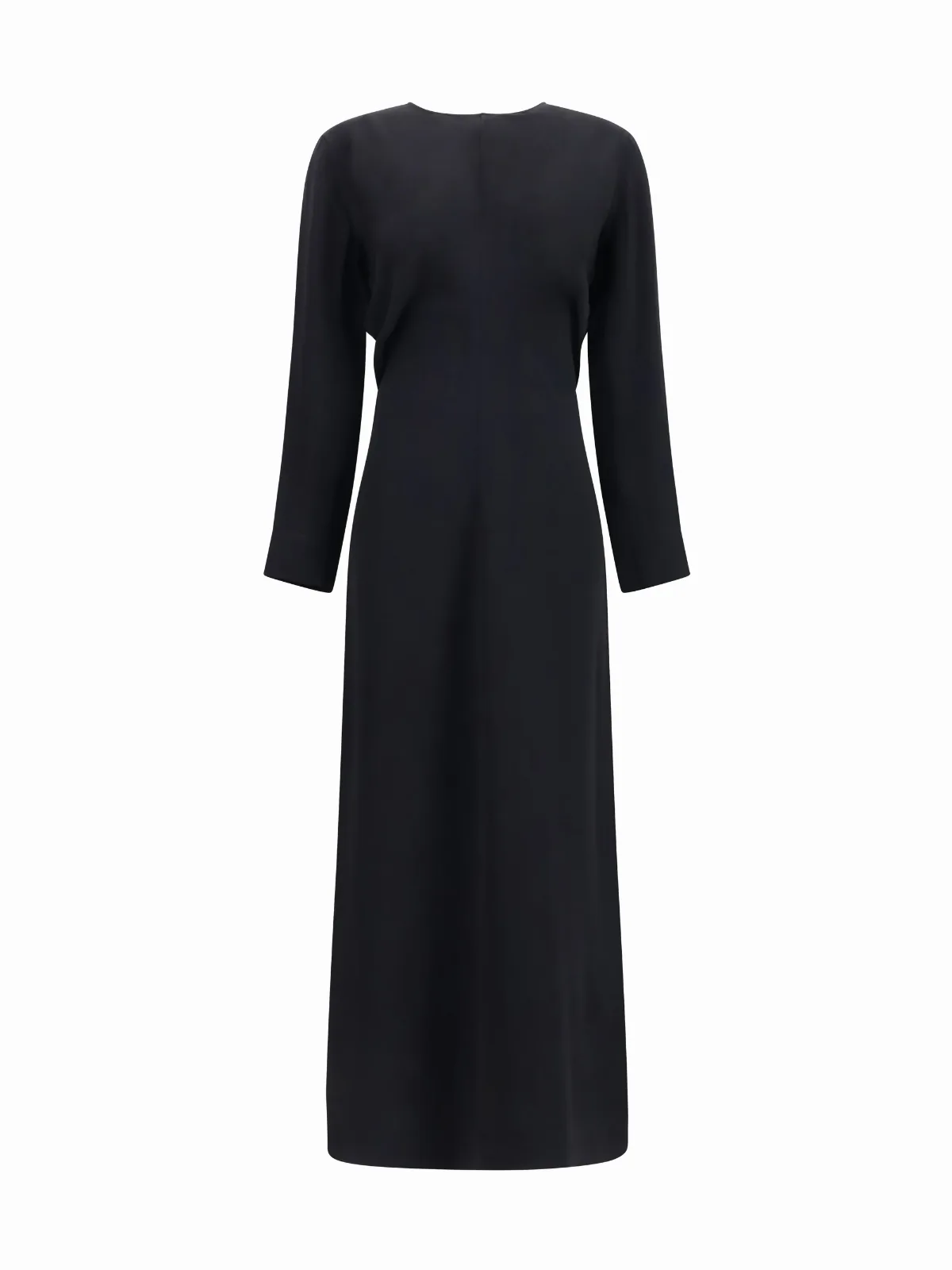 Long-Sleeve Low-Waist Viscose Dress by Toteme