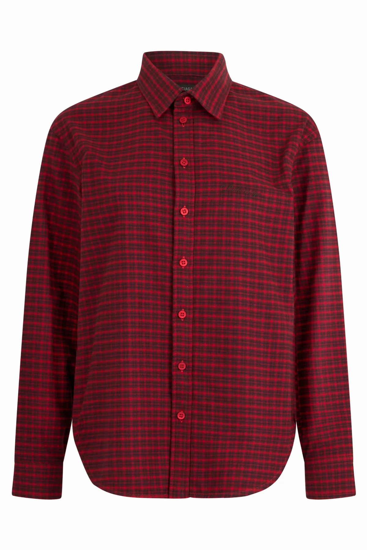 Checked Cotton Shirt by Balenciaga
