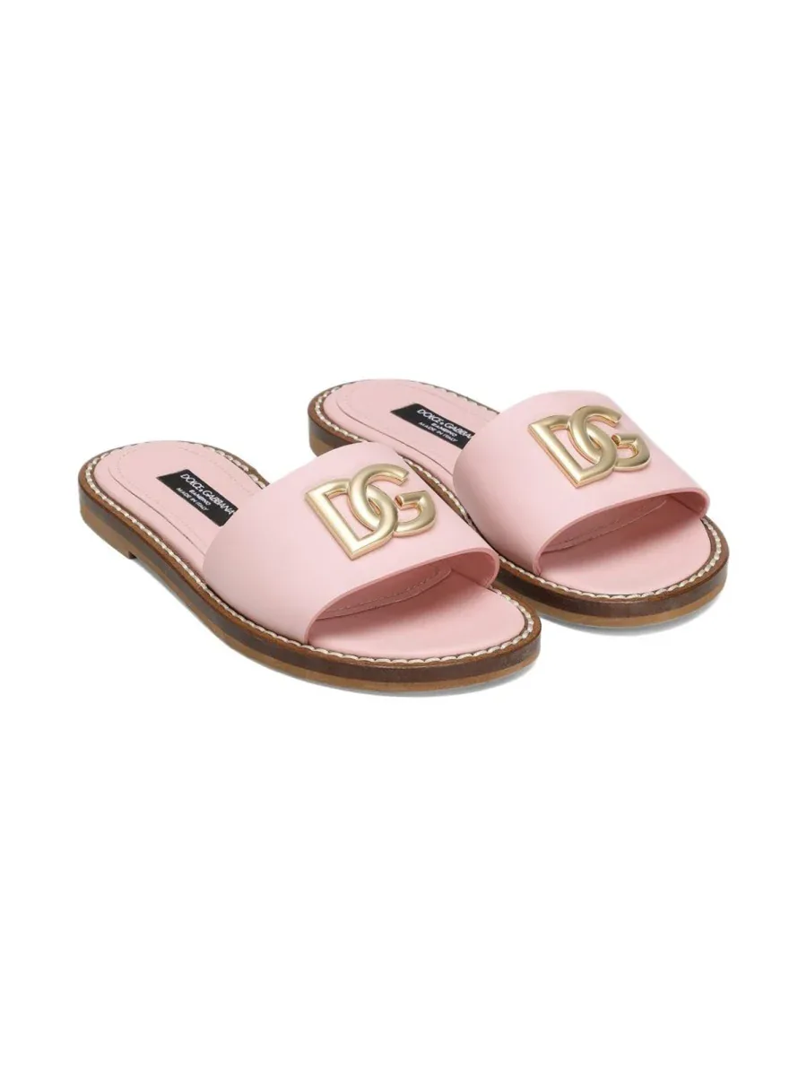 Logo-Detailed Slippers by Dolce & Gabbana