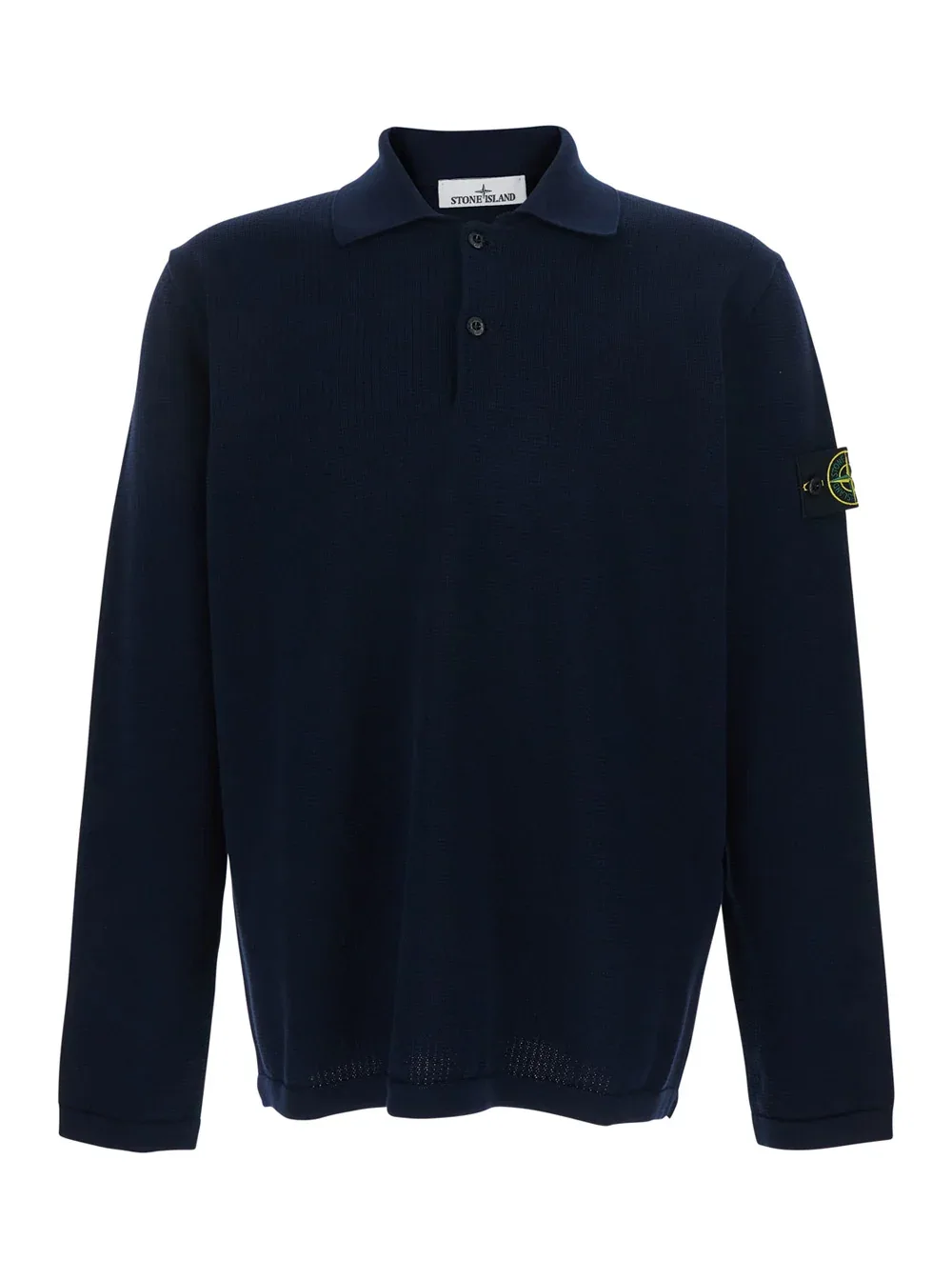 Cotton Ribbed Polo Shirt by Stone Island