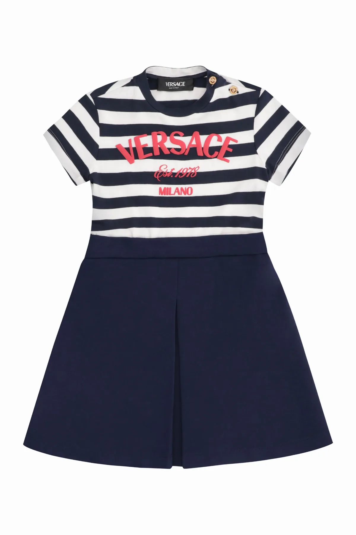Striped Cotton Dress by Versace