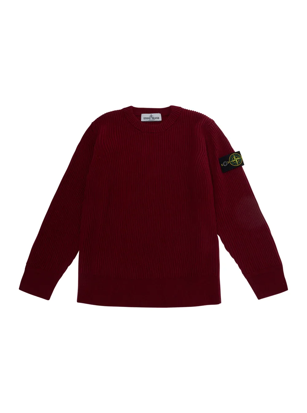 Logo-Patch Crew Neck Sweater by Stone Island