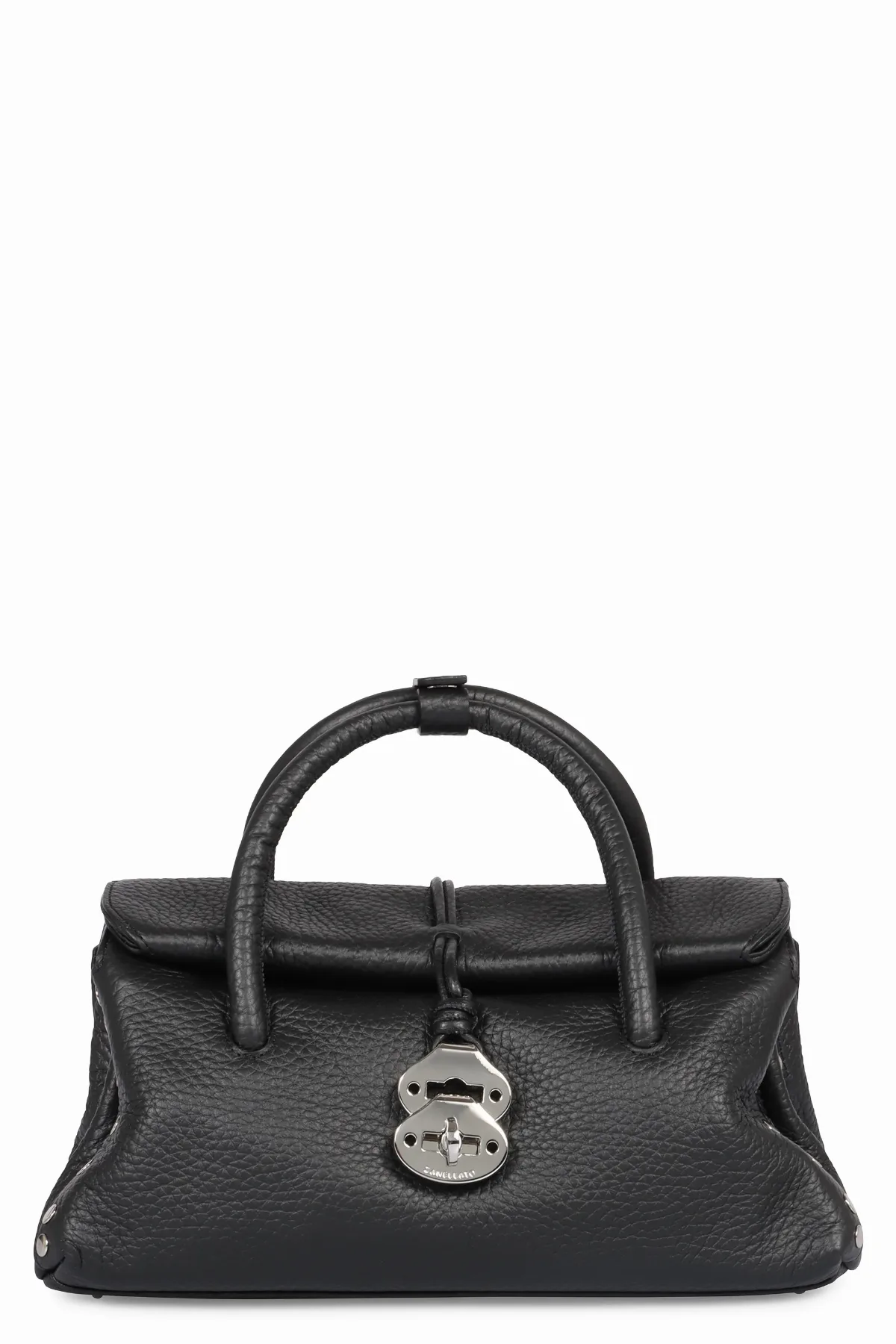 Pebbled Leather Top Handle Bag by Zanellato