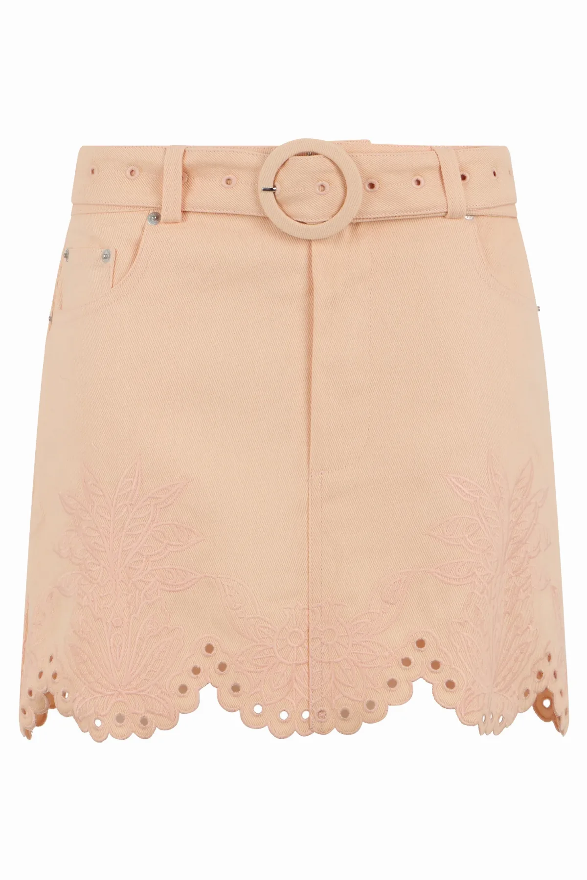 Embroidered Sangallo Mini Skirt by Farm Rio