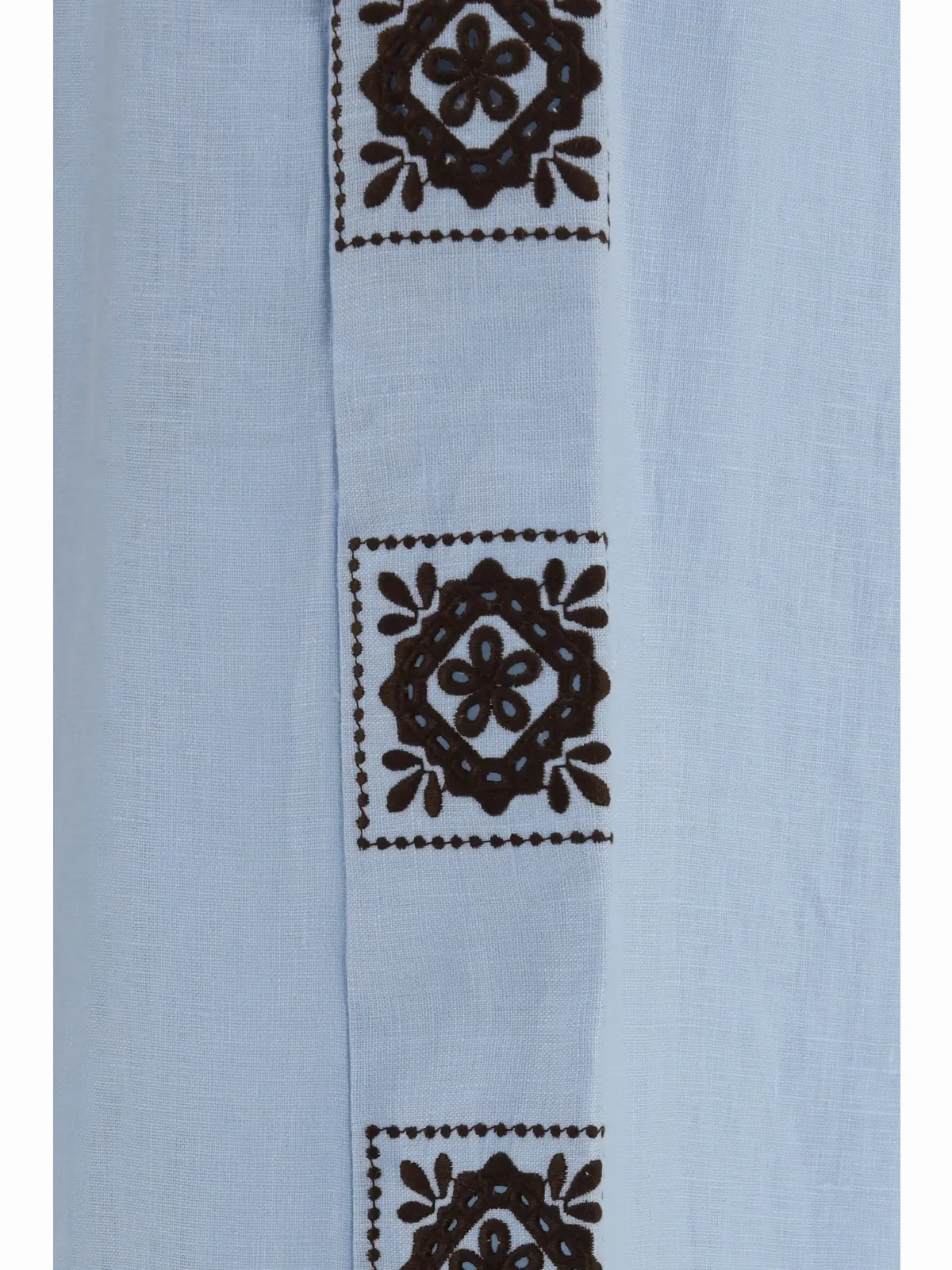 Embroidered Linen Trousers by Alemais