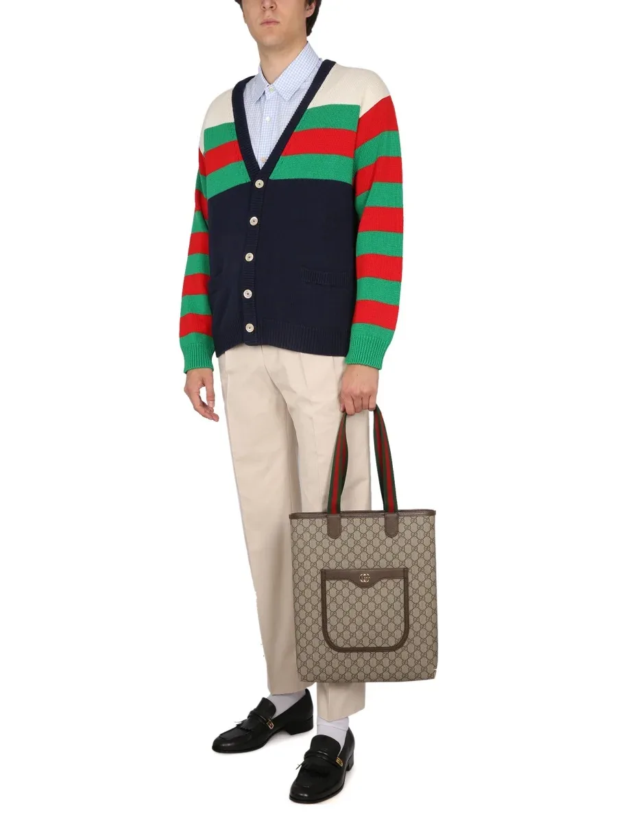 Embroidered Cotton Trousers by Gucci