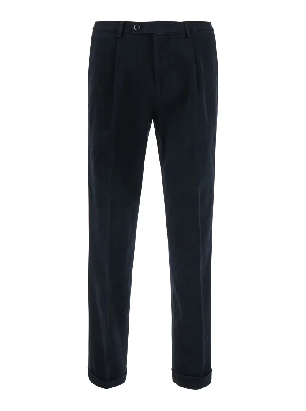 Cotton Blend with Belt Trousers by Michael Coal