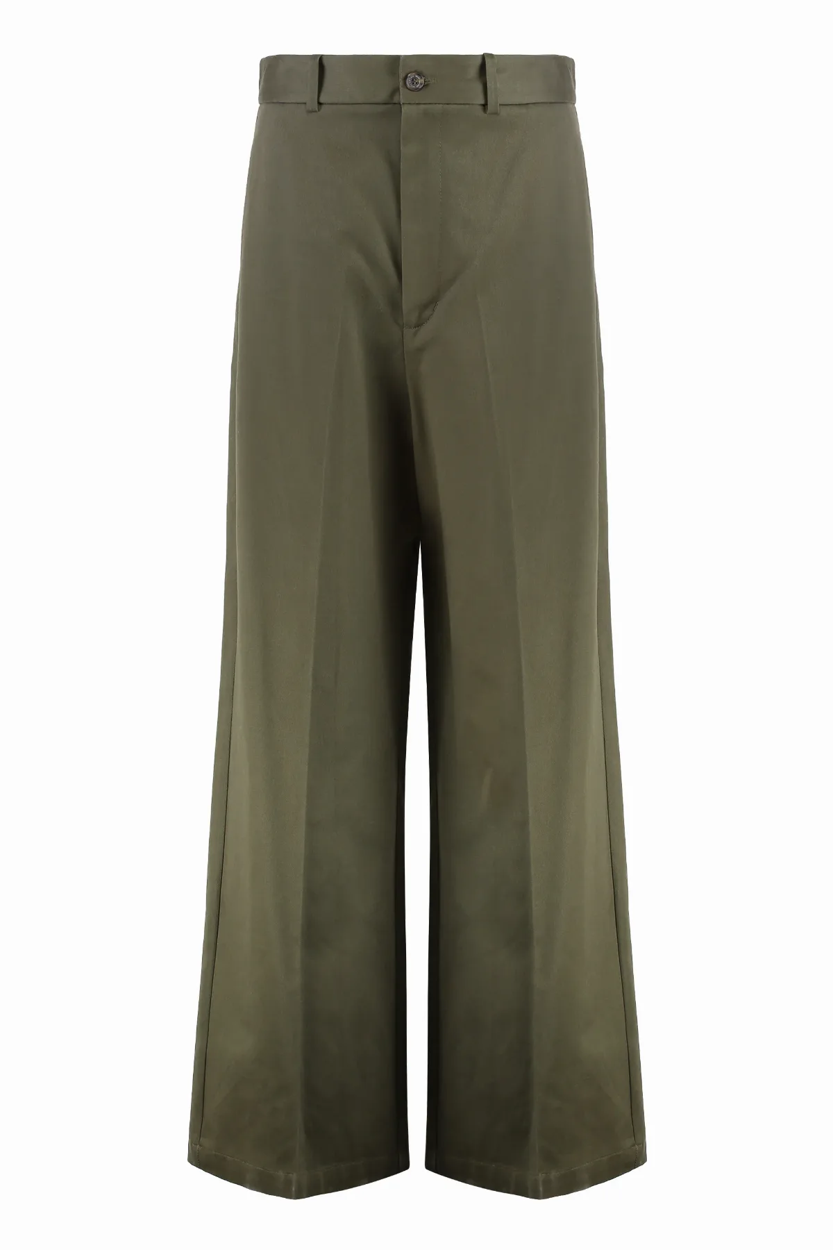 Virgin Wool Wide-Leg Trousers