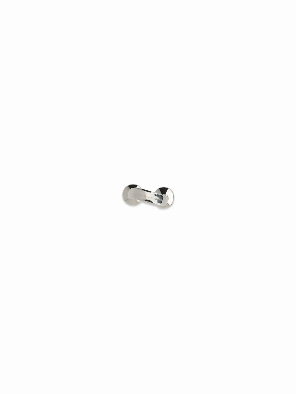 Rhinestone-Embellished Silver Ring by Dries Van Noten