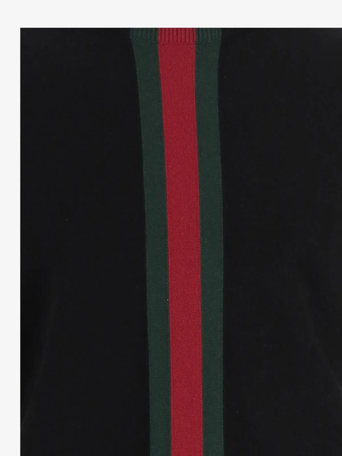 Web-Stripe Cashmere Sweater by Gucci