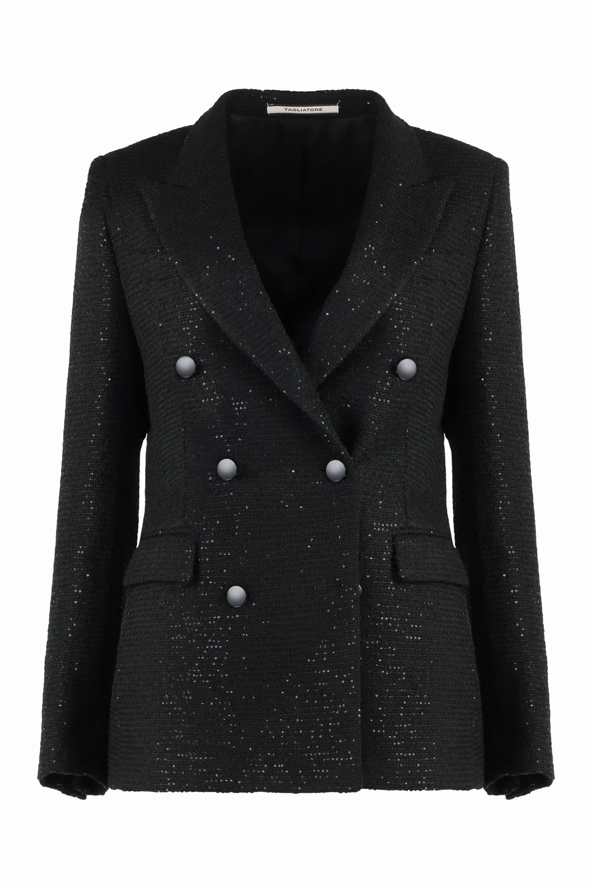 Sequin-Embellished Virgin Wool Blazer by Tagliatore