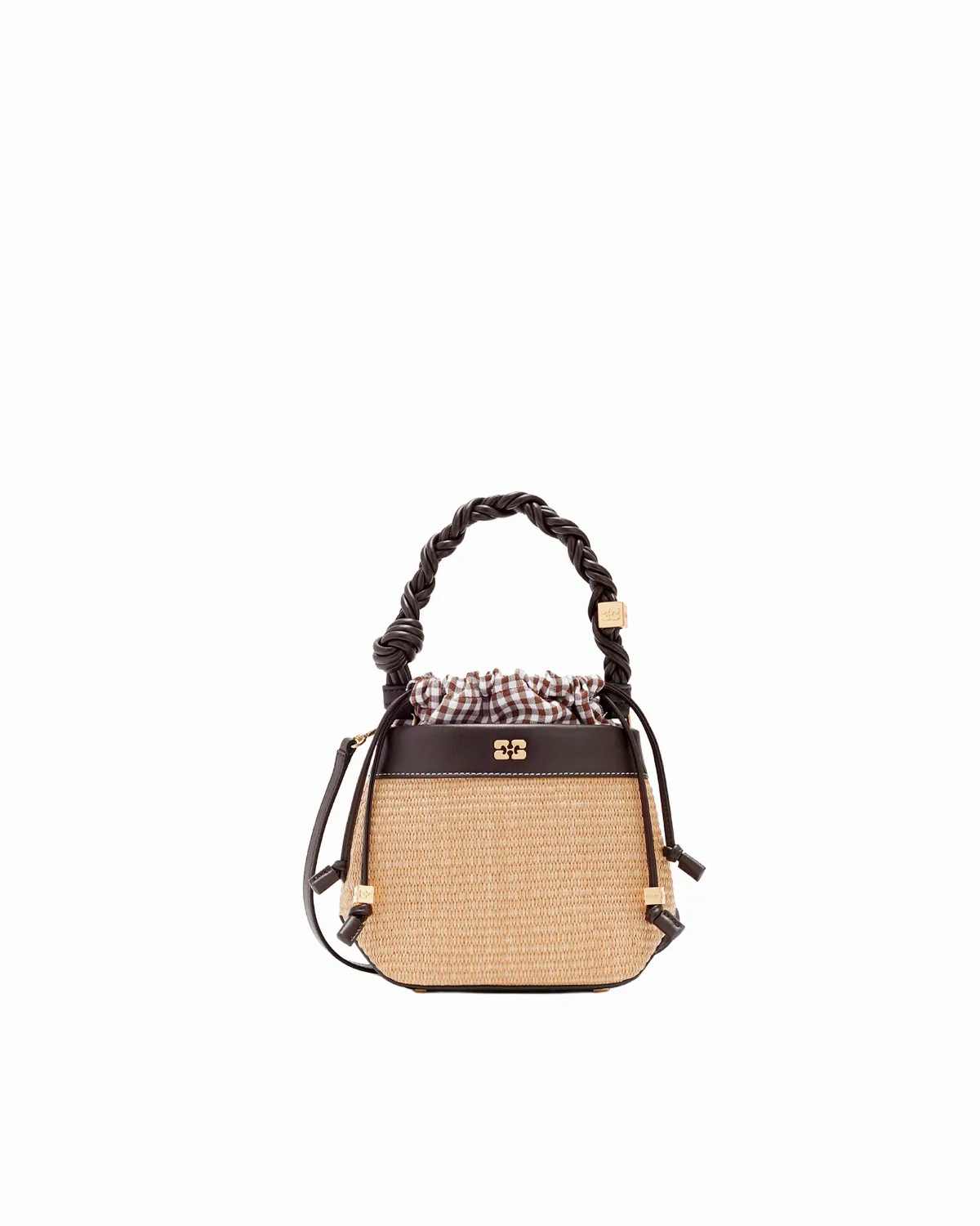 Bou Raphia Bucket Bag by Ganni