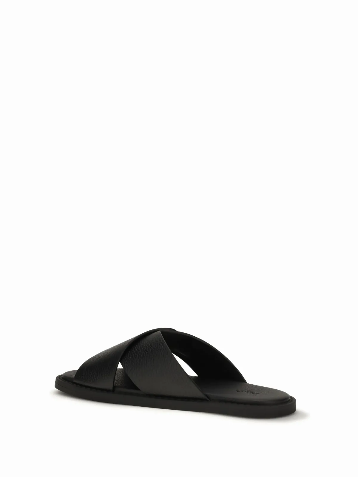Crossed x Strap Calfskin Slide Sandals by Fendi