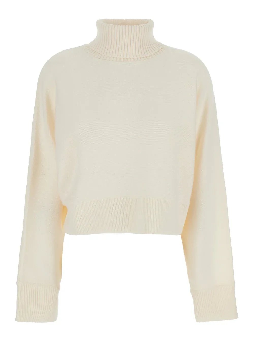 Merino Wool Cropped Turtleneck Sweater by MICHAEL Michael Kors