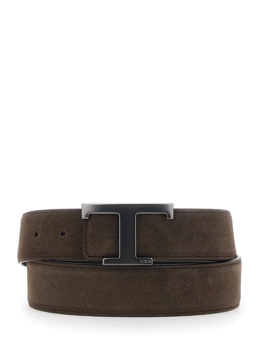 Suede Calf Leather T-Buckle Belt by TOD'S