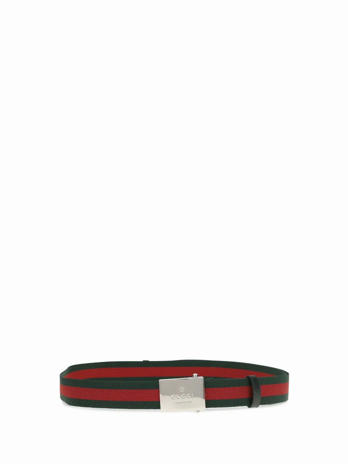 Military Striped Ribbon Belt by Gucci