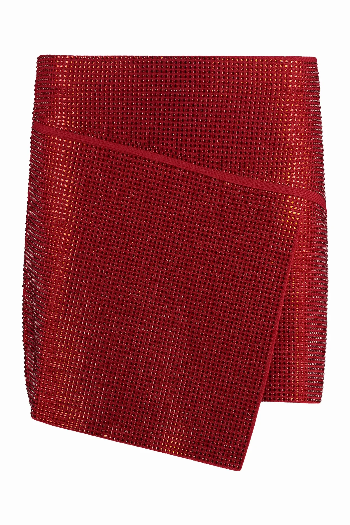 Rhinestone-Embellished Asymmetric Skirt by AndreāDamo