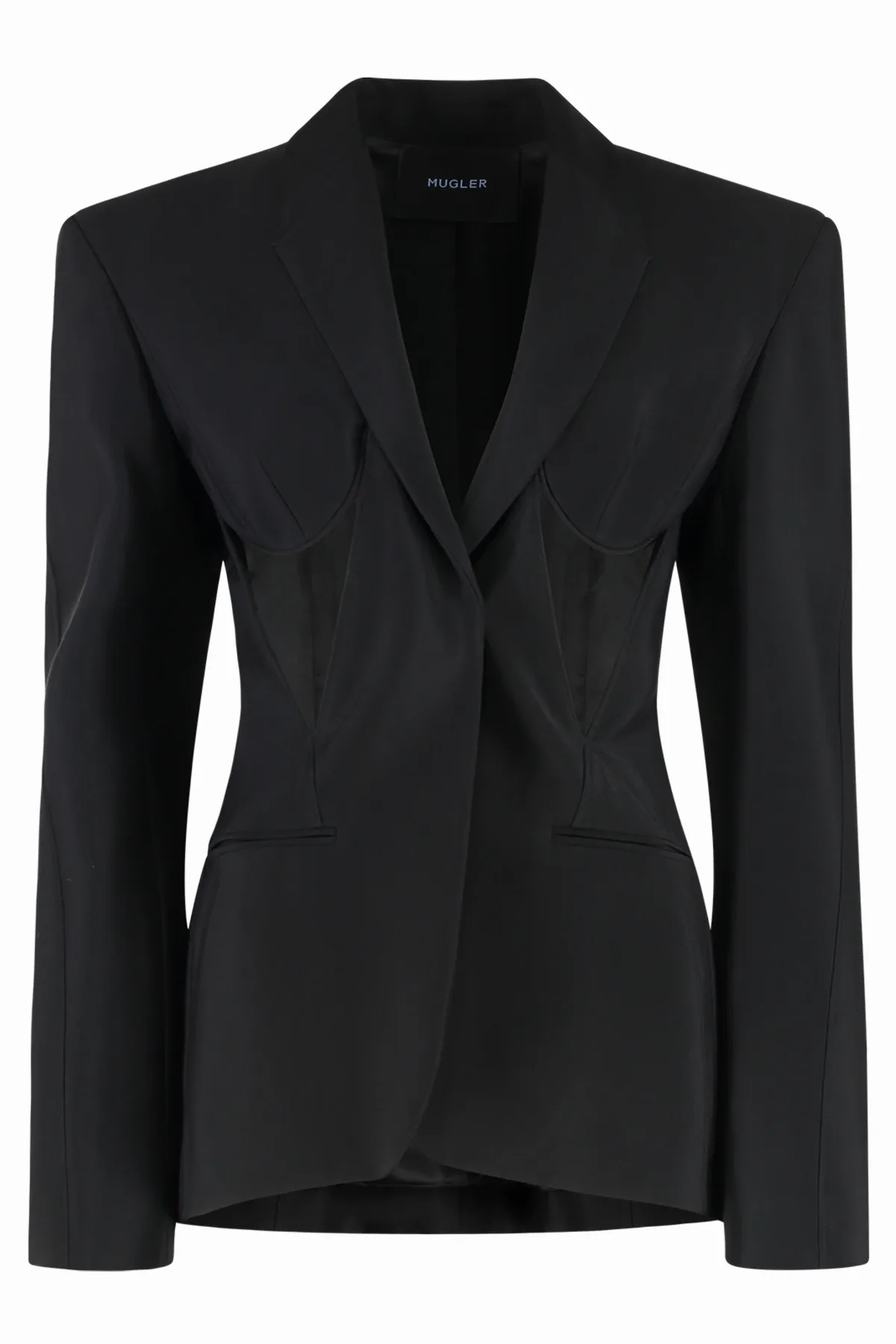 Single-Breasted Viscose Blend Blazer by Mugler