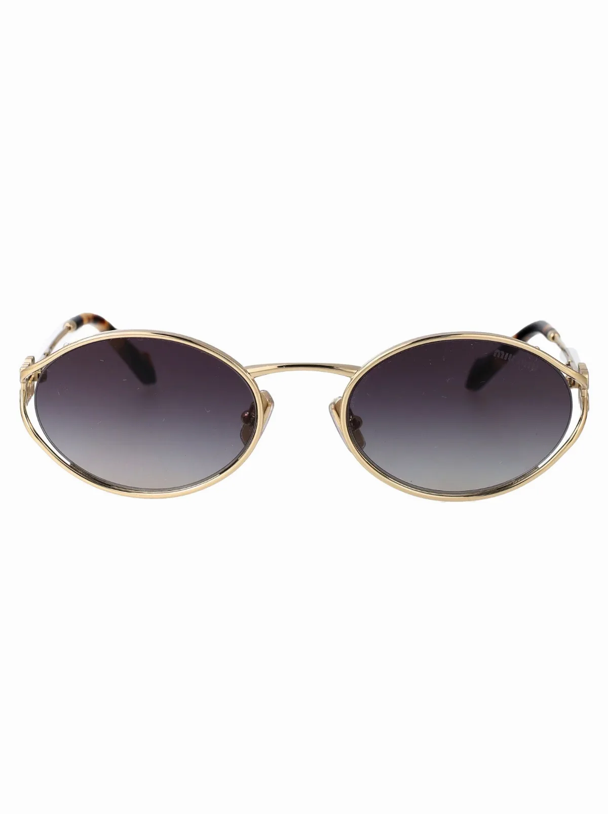 0MU Oval Metal Sunglasses