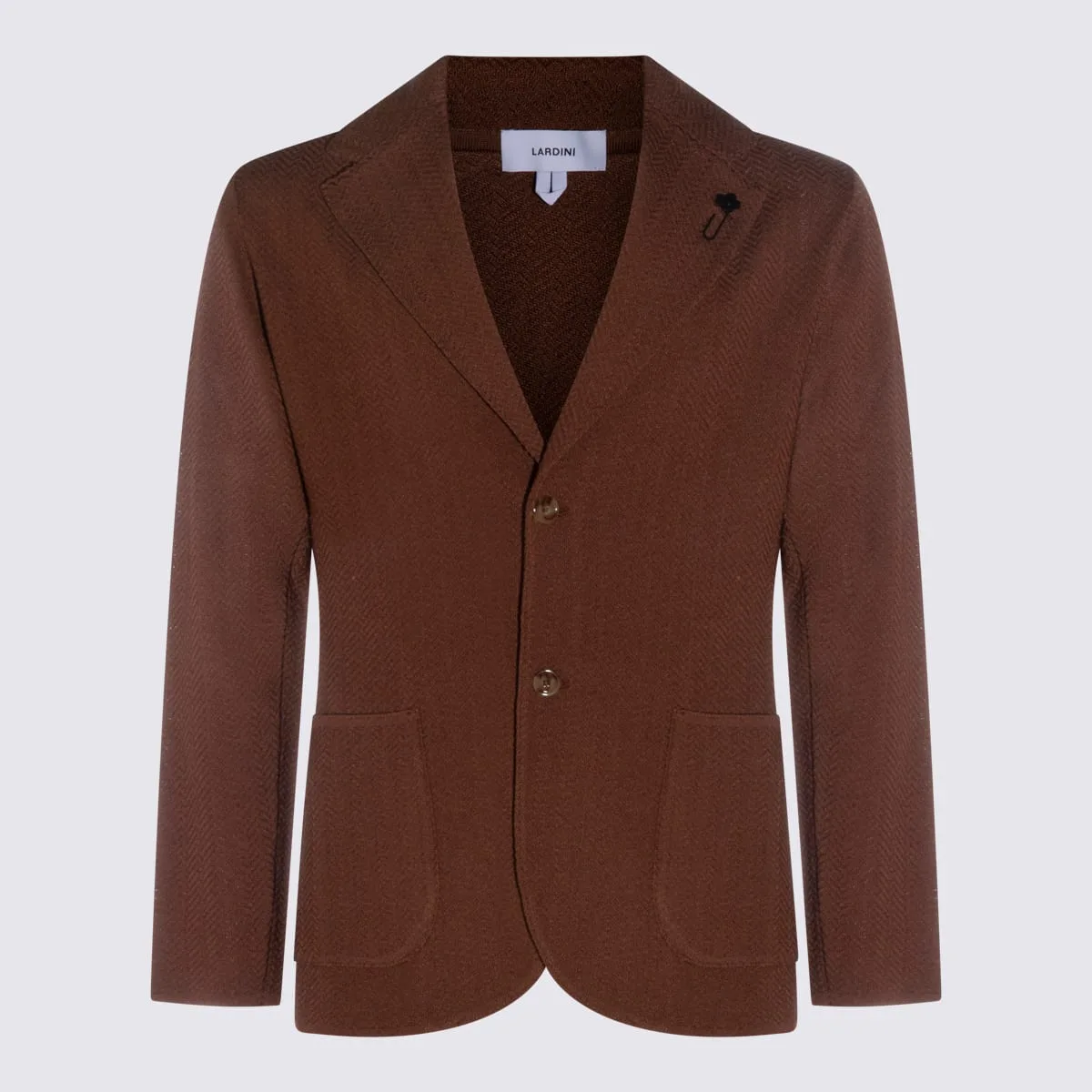 Brown Cotton Blazer