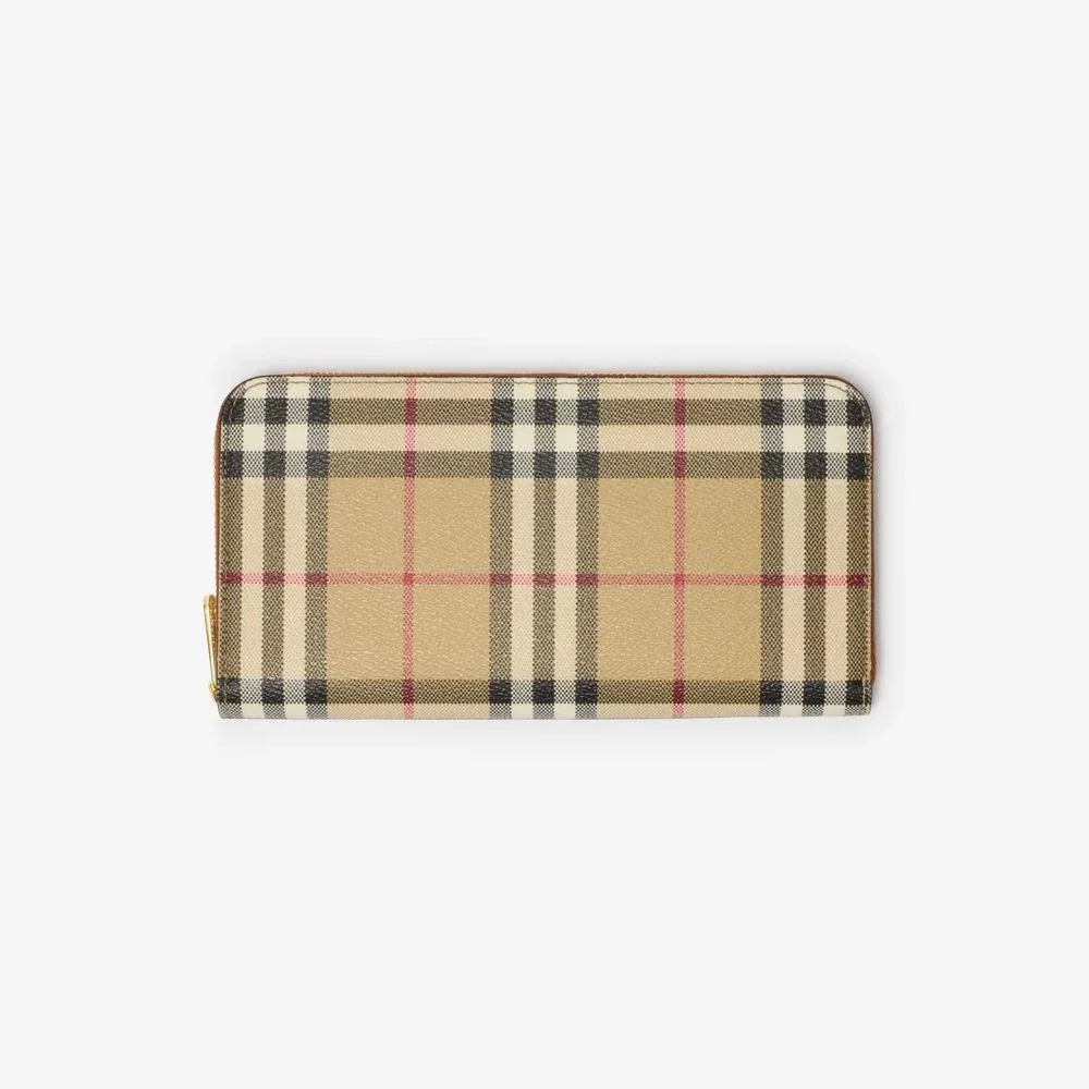 Checked Canvas Wallet by Burberry