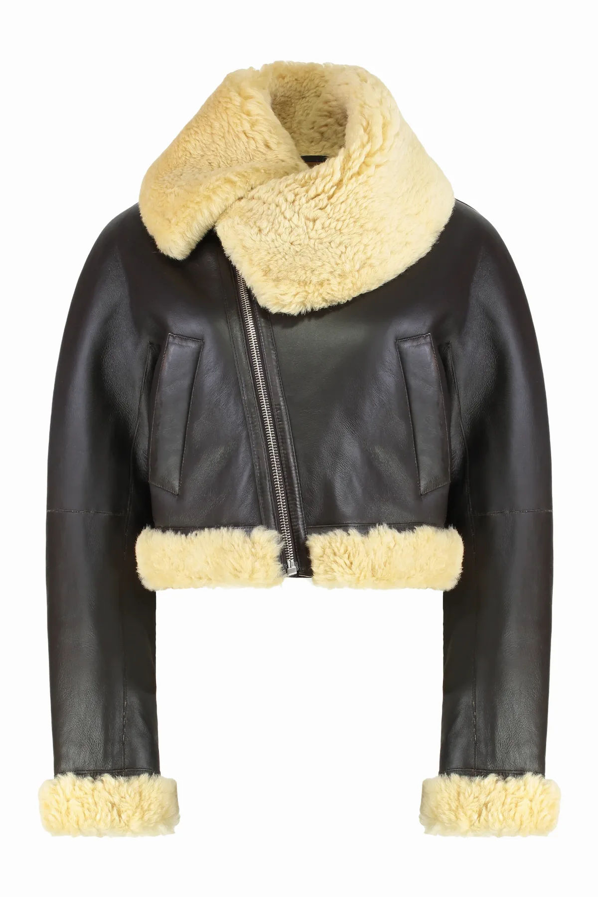 Lamb Shearling Aviator Jacket by Jacquemus